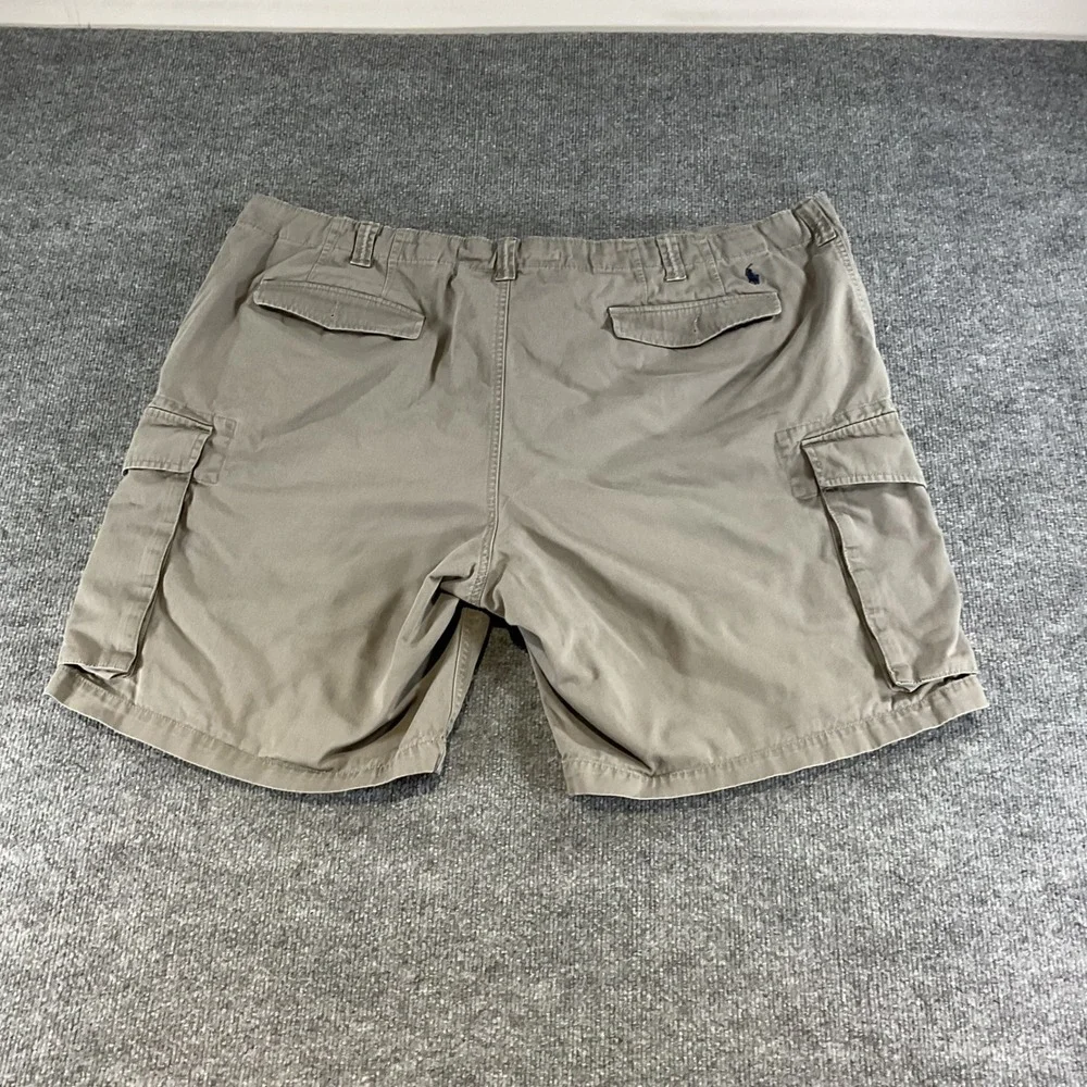 Polo Ralph Lauren Relaxed Fit Cargo Shorts Mens 48B Khaki Utility Military Big